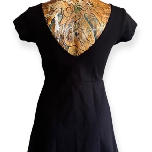 Urban outfitters, Maria, Black dress, V-neck, XS - Picture 5 of 8